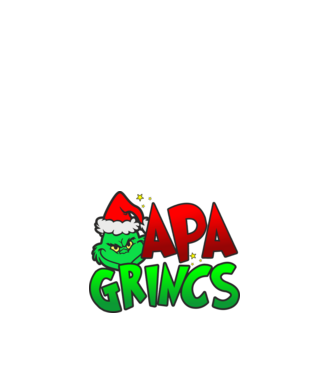 Apa grincs minta fehér pólón