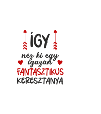 Így néz ki egy igazán fantasztikus keresztanya minta világos rózsaszín pólón