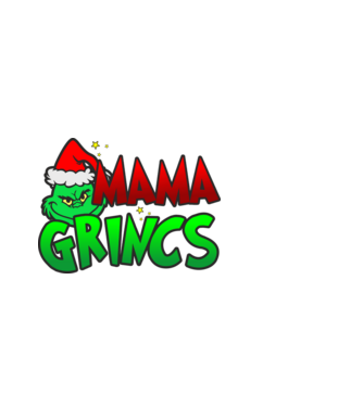 Mama grincs minta fehér pólón