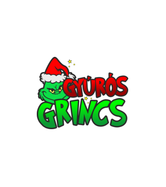 Gyúrós grincs minta fehér pólón