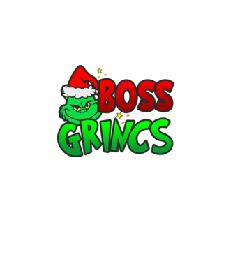 Boss Grincs minta fekete pólón