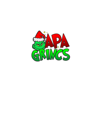 Apa grincs minta fekete pólón
