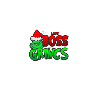 Lady Boss Grincs minta fekete pólón