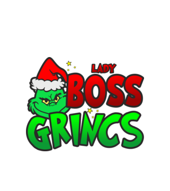 Lady Boss Grincs minta fehér pólón