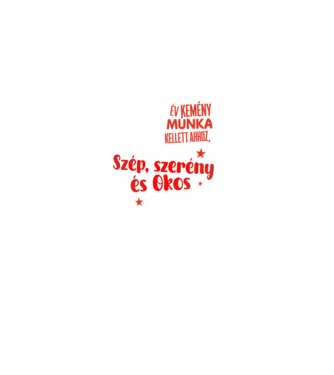 54 év kemény munka kellett minta fekete pólón
