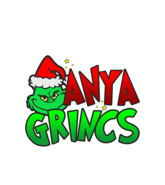 Anya grincs minta fehér pólón