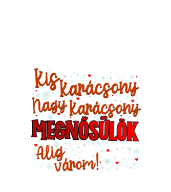 Megnősülök! minta fekete pólón