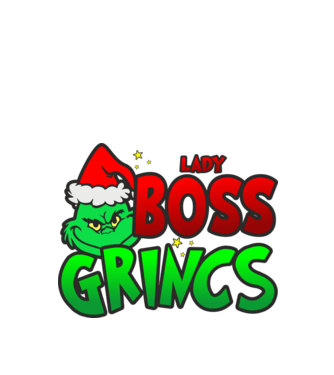 Lady Boss Grincs minta fekete pólón