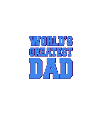 World's greatest dad minta fekete pólón