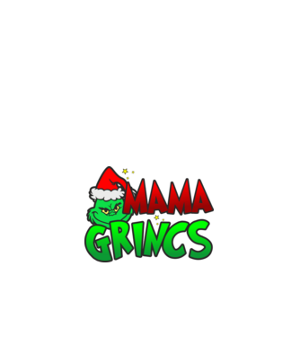 Mama grincs minta fehér pólón