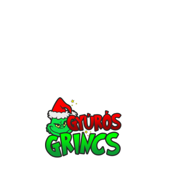 Gyúrós grincs minta fehér pólón
