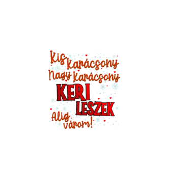 Keri leszek! minta fekete pólón
