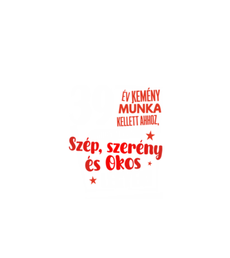 39 év kemény munka kellett minta fekete pólón