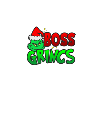 Boss Grincs minta fekete pólón