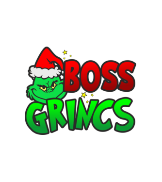 Boss Grincs minta fehér pólón