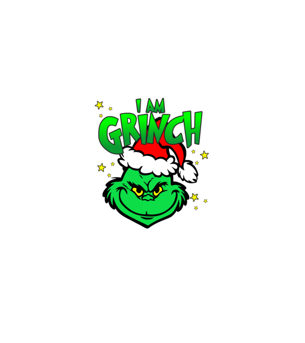 I am Grinch minta szürke pólón