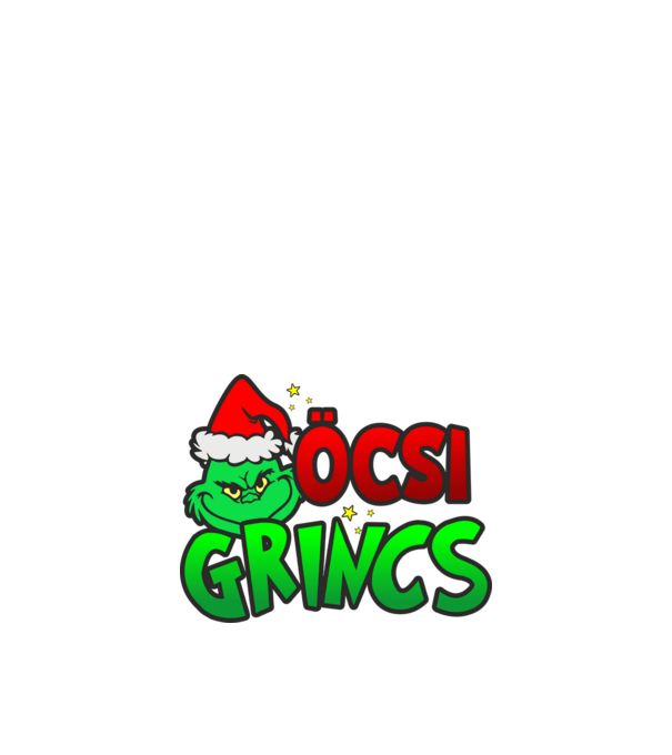 Öcsi grincs minta fekete pólón