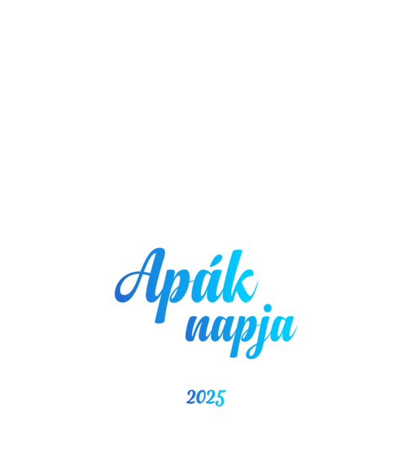 Első apák napja együtt minta fehér pólón