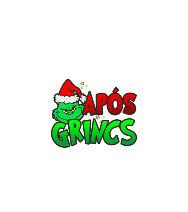 Após grincs minta fekete pólón