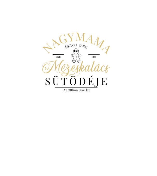 Nagymama mézeskalács sütödéje minta fehér pólón