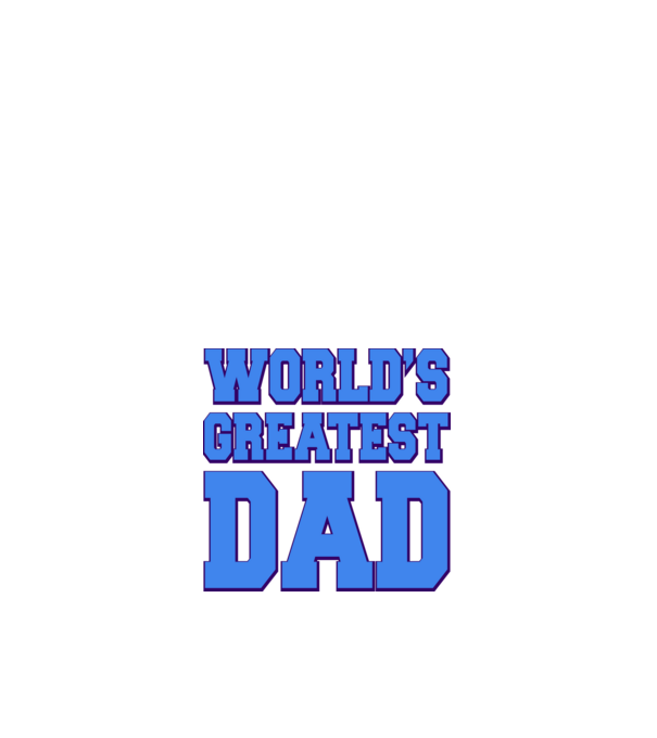 World's greatest dad minta fehér pólón