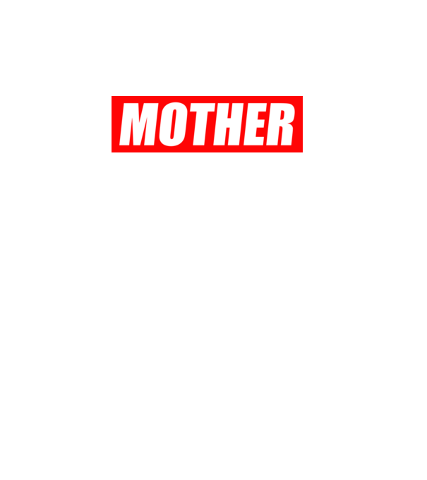 MOTHER minta fehér pólón