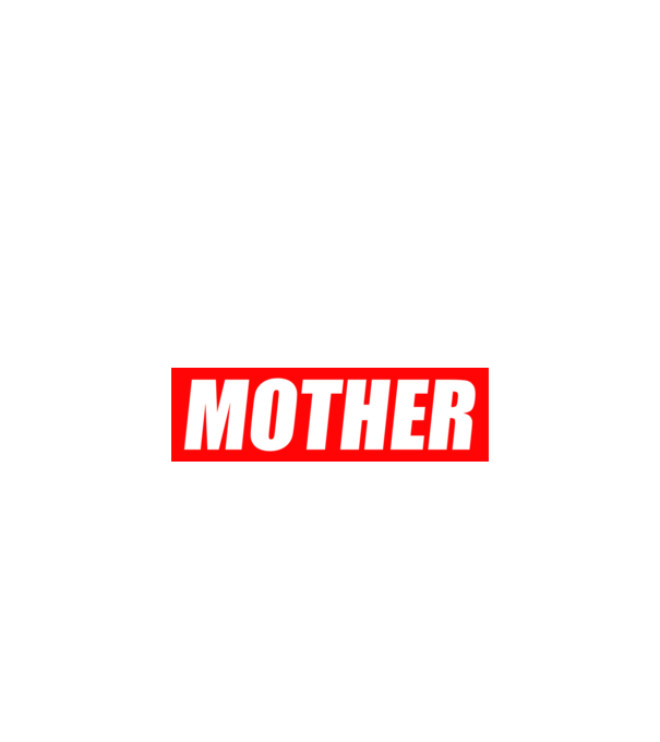 MOTHER minta fehér pólón