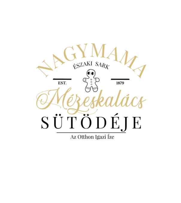Nagymama mézeskalács sütödéje minta homokszín pólón