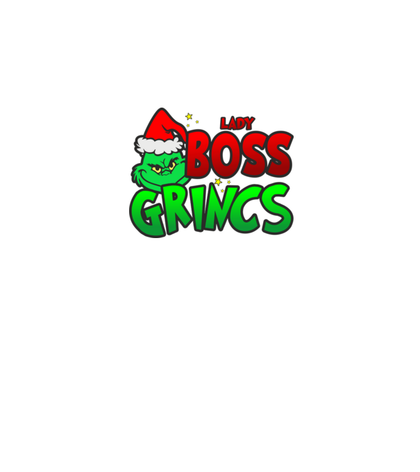 Lady Boss Grincs minta fekete pólón