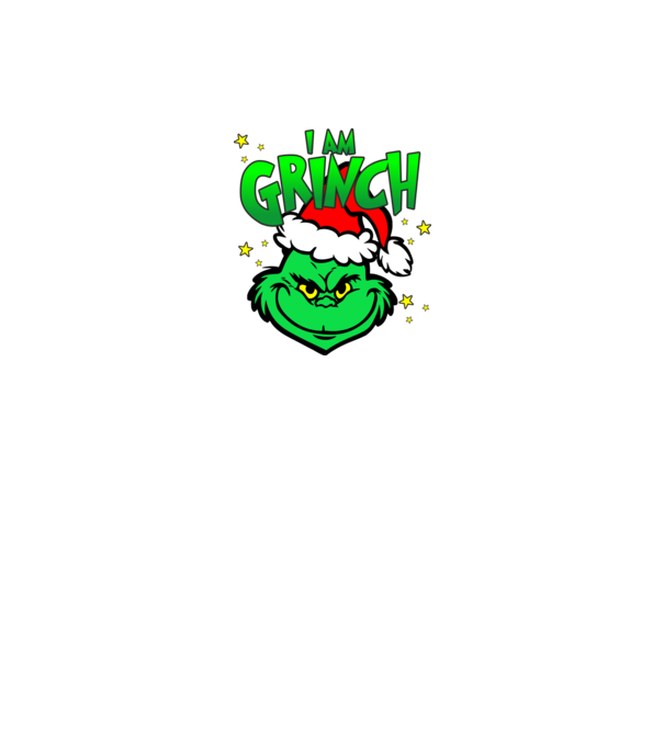 I am Grinch minta fekete pólón