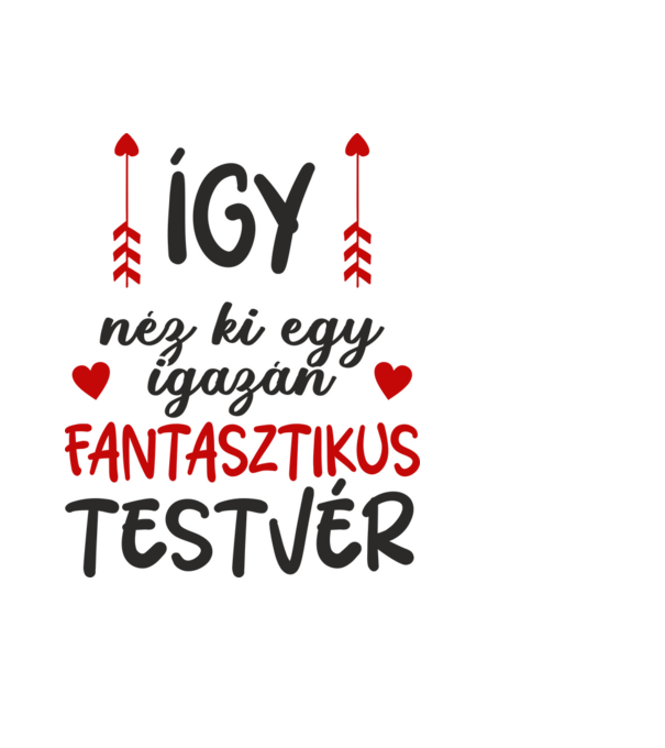 így néz ki egy igazán fantasztikus testvér minta világoskék pólón