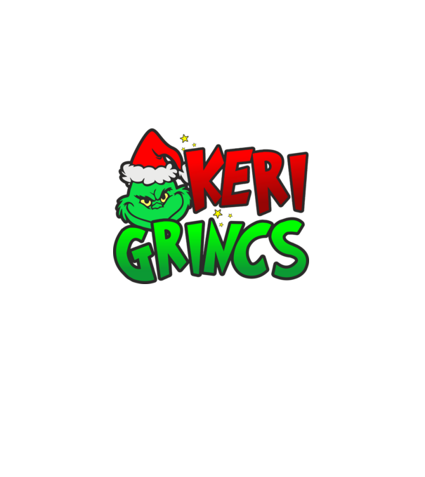Keri grincs minta fekete pólón