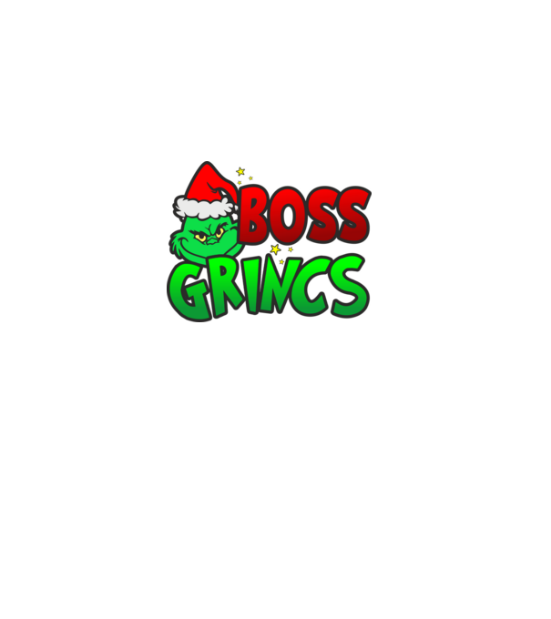 Boss Grincs minta fekete pólón