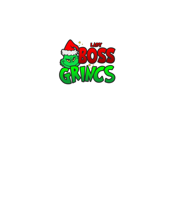 Lady Boss Grincs minta fekete pólón