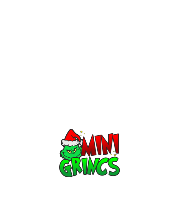 Mini grincs minta fehér pólón