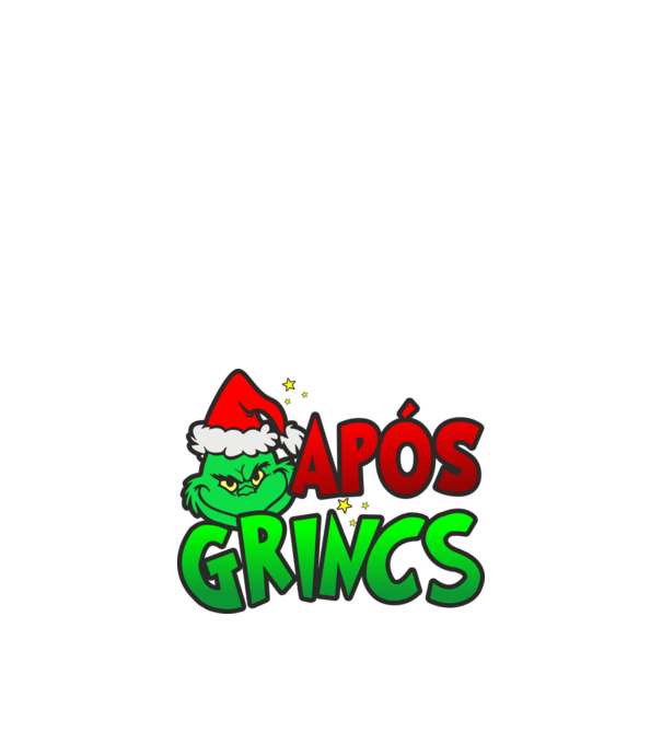 Após grincs minta fekete pólón