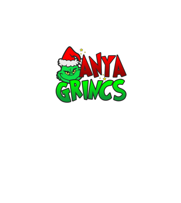 Anya grincs minta fekete pólón