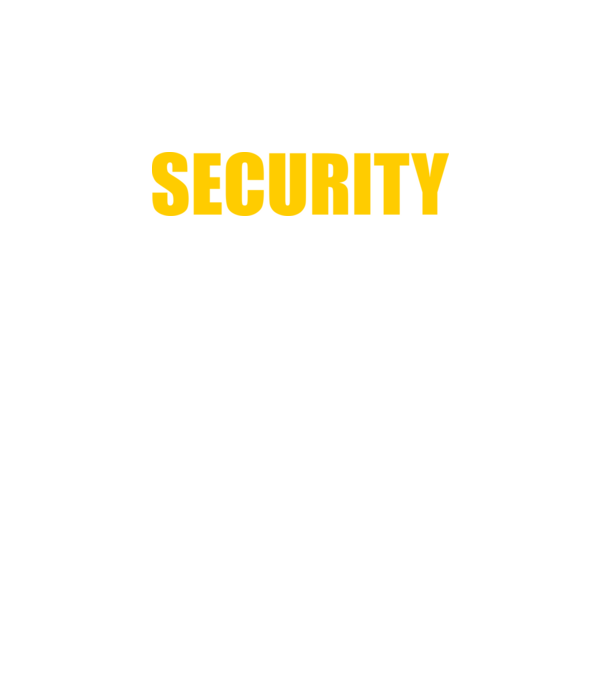 Security minta fekete pólón