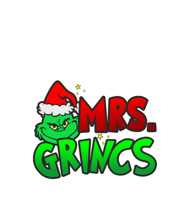 Mrs. Grincs minta fekete pólón
