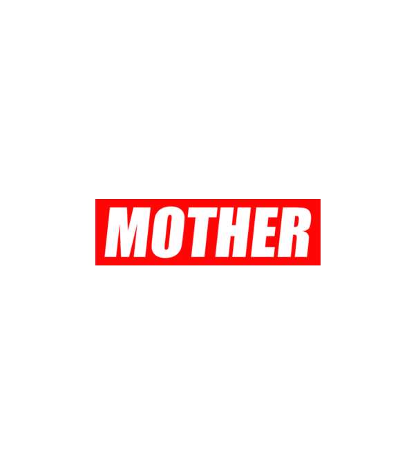 MOTHER minta fehér pólón