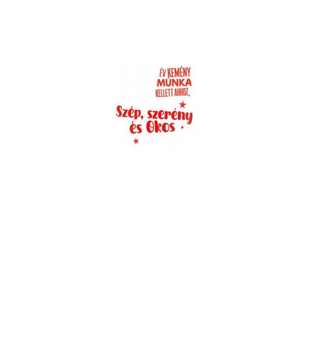 68 év kemény munka kellett minta királykék pólón