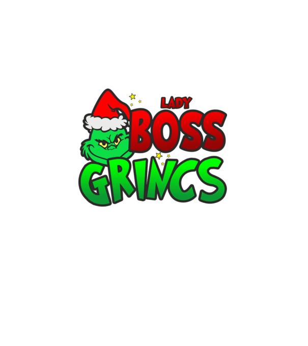 Lady Boss Grincs minta fekete pólón