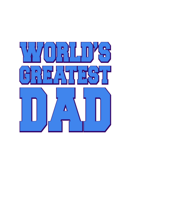 World's greatest dad minta fehér pólón