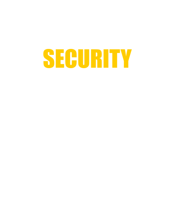 Security minta fekete pólón