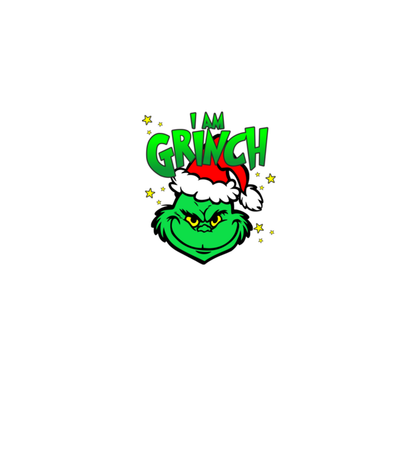 I am Grinch minta fekete pólón