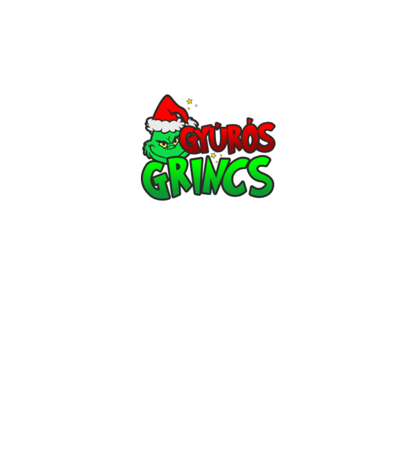 Gyúrós grincs minta fekete pólón
