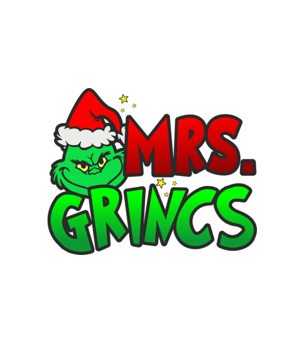 Mrs. Grincs minta fehér pólón