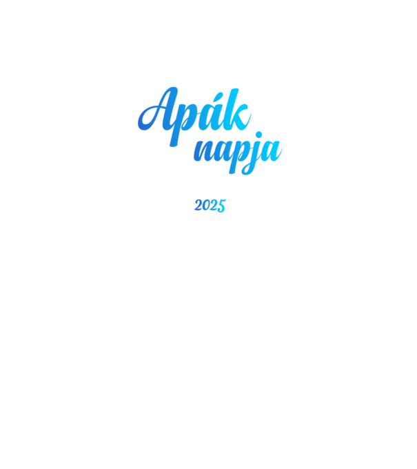 Apák napja együtt minta fekete pólón
