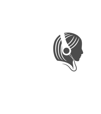 Headphones Girl minta neonsárga pólón