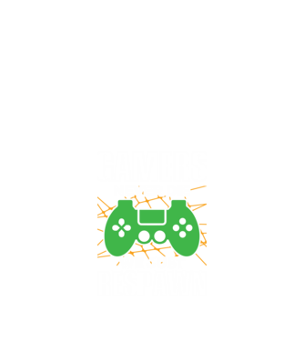 Gamers minta fekete pólón
